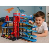 Lean Toys Parkiralište s automobilima, staza na 4 razine, 8 metalnih vozila, naljepnice | shoptok.hr