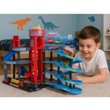 Lean Toys Parkirišče z avtomobili, 4-nivojska proga, 8 kovinskih vozil, nalepke | Shoptok.si