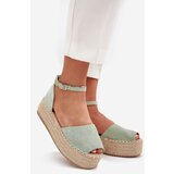 Boto Women's platform espadrilles with weaving mint Selise | shoptok.hr