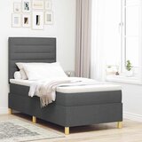  s opruga kutije Tamno siva 100 x 200 cm tkanina | shoptok.hr