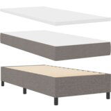 Box Spring Krevet s Madracem u Taupe boji 80x200 cm Tekstil | shoptok.hr