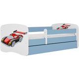 HAPPYKIDS Dječji krevet Dreamy trkaći auto 160x80 sa madracem s ladicom Plava | shoptok.hr
