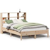 vidaXL Knjižna postelja brez vzmetnice 135x190 cm trdna borovina | Shoptok.si