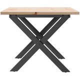  Stolić za kavu X-oblika 80x50x40 cm borovina i čelik | shoptok.hr