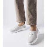 Gemre Silver perforated leather sneakers Ethels | Shoptok.si