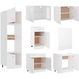  7-dijelni set kuhinjskih ormarića "Lyon" bijeli inženjerski drvo | shoptok.hr