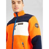 Napapijri Flis jakna 'YUPIK' mornarsko plava / narančasto crvena / crna / bijela | shoptok.hr