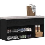  Klupa za cipele crni hrast 102x30 5x45 cm izrađeno drvo | shoptok.hr