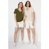 Trendyol T-Shirt - Khaki - Regular fit | Shoptok.si