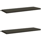  Jastučići za klupe - 2 dijela SOEST 2 kom. 100% poliester - Antracit 150 x 50 x 5 cm Melange | shoptok.hr