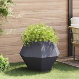 vidaXL Cvetlično korito Antracit 75 x 75 x 60 cm Jeklo | Shoptok.si
