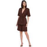 Jacqueline De Yong Jakne & Blazerji Jdynaomi Linen S/S Belt Blazer Tlr 15373938 Kostanjeva Cene