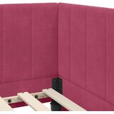 vidaXL Kutni okvir kreveta boja crnog vina 100 x 200 cm Baršun | shoptok.hr