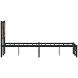  Metalni okvir kreveta bez madraca boja hrasta 120x190 cm | shoptok.hr