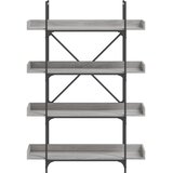  Regal za knjige s 4 razine boja hrasta 100x33x145,5 cm drveni | shoptok.hr