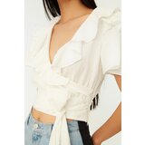 Trendyol Ženska bluza Volan Detailed crna | siva | ePonuda.com