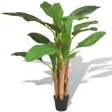 vidaXL Umetna rastlina bananovec v loncu 175 cm zelene barve Cene