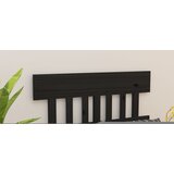  Uzglavlje za krevet crni 123,5x3x81 cm od masivne borovine | shoptok.hr