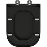 WC daska Crna 47,5 x 35 x 3,6 cm Duroplast | shoptok.hr