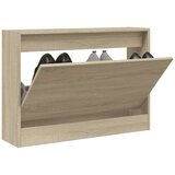 vidaXL Omarica za čevlje sonoma hrast 80x21x57 cm inženirski les Cene