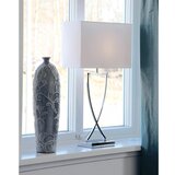  ByRydens 2820440-5000 - Stona lampa OMEGA 1xE27/5W/230V bela/sjajni hrom | Eponuda.com