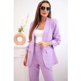 Kesi Włoski Elegant set of jackets and trousers light purple Cijene
