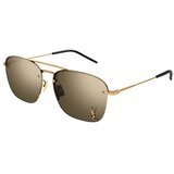 Saint Laurent Ženske Sunčane naočale SL 309 Gold | shoptok.hr