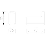  omnires NL80110BL - zidna kuka nelson mat crne boje | Eponuda.com