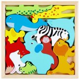  Drvena slagalica sa motivima raznih životinja - Animal planet | shoptok.hr