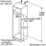 Bosch Vgradni hladilnik KIR81ADD0 - poškodovana embalaža (70745) | Shoptok.si