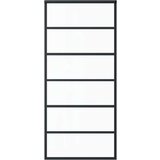  Drsna vrata ESG steklo in aluminij 90x205 cm črna, (20767232) | Shoptok.si