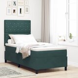  Krevet s opruga kutije Tamnozelena 90 x 200 cm Baršun | shoptok.hr