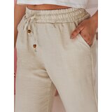 DStreet Spodnie damskie materiałowe wide leg LINESSA khaki | shoptok.hr