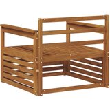  2 Komad Sofa s naslonima Čvrsto drvo akacije Prirodna - Prirodna Otvoreni okvir | shoptok.hr