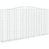  Lučne gabionske košare 2 kom 400x30x200/220cm pocinčano željezo | shoptok.hr