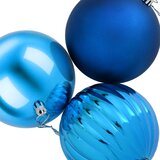  Set božićnih kuglica XL 9 kom. Plava &amp;Oslash; 15 cm Plastika Slike