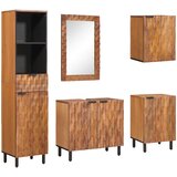  Setovi za kupaonicu 5 pcs Acacia smeđi finiš Čvrsto drvo manga | Eponuda.ba