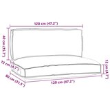 vidaXL blazin za palete Set 2 Črna Poliester Standard | Shoptok.si
