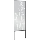  Privatnost u vrtu Cvjetni Srebrno 50 x 140 cm Pocinčani čelik | shoptok.hr