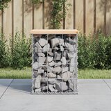 vidaXL Vrtna klupa s gabionskim dizajnom 33x31x42 cm masivna borovina Cijene