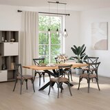  Noge blagovaonskog stola u obliku pauka crne 150x78x(72-73) cm čelik | shoptok.hr