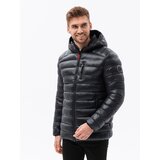 Ombre Men's quilted jacket with hood | Shoptok.si