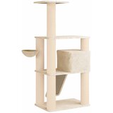  Mačje drvo s sisalnim postoljima za grebanje Krem 173 cm | shoptok.hr