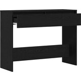  Konzolna stolica s ladicama Crni hrast 100 x 35 x 76,5 cm | Shoptok.si