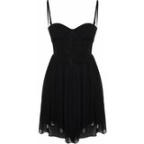 Trendyol Black Waist Opening/Skater Lace Dress Cene