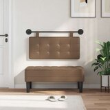  Držeće uzglavlje Boja cappuccina 100 x 55 x 5 cm Lažna koža - Boja cappuccina 90 cm bez LED | shoptok.hr