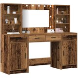  3-delna set za toaletno mizico iz starega lesa in inženirskega lesa, (22054991) | Shoptok.si