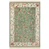 Zeleni/krem tepih viskozan 195x300 cm Oriental –