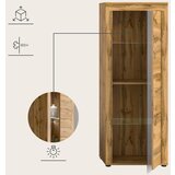 MID.YOU Dnevni Regal Jam, Barva Hrasta, 3-Delni | Shoptok.si