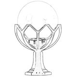 Opviq Vanjska zidna lampa BSU-68155-BSY-M2-K, 52 cm, IP65, E27, Crna | Eponuda.ba